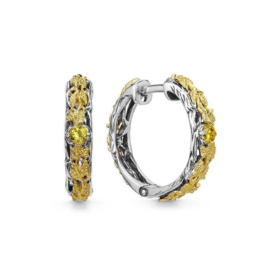 Серьги Дар - Серебро 925, Муассанит (арт. С-5190рлзс16139)