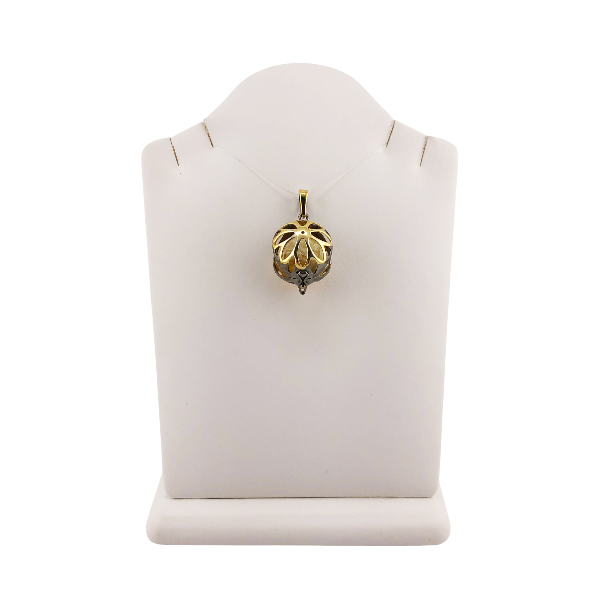 Подвеска Янтарная волна - Серебро 925, Янтарь (арт. 823967б)