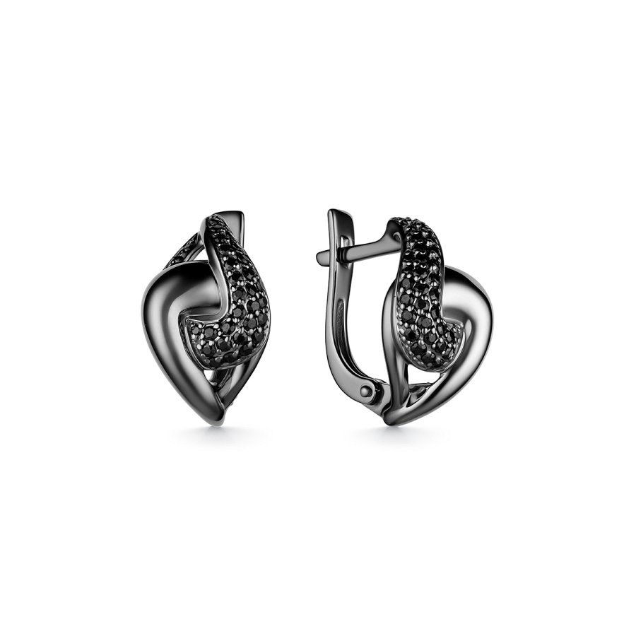 Серьги Дар - Серебро 925, Фианит (арт. С-3655чрс216)