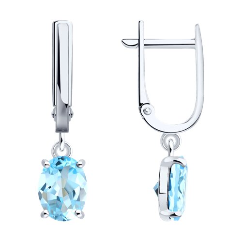 Серьги SOKOLOV - Серебро 925, Топаз (арт. 92023161)