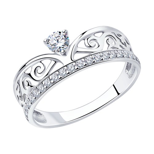 Кольцо SOKOLOV - Серебро 925, Фианит (арт. 94012036)