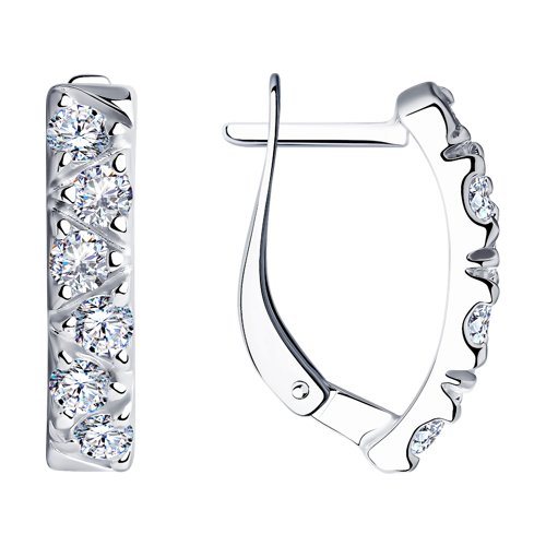 Серьги SOKOLOV - Серебро 925, Фианит (арт. 94022567)