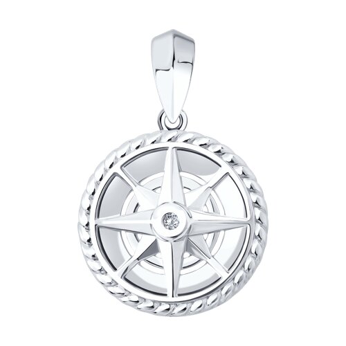 Подвеска SOKOLOV - Серебро 925, Фианит (арт. 94033286)