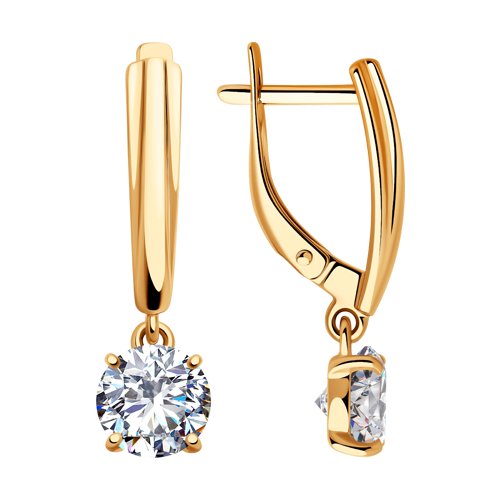 Серьги SOKOLOV - Серебро 925, Фианит (арт. 93020916)