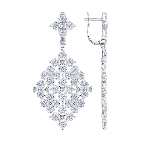 Серьги SOKOLOV - Серебро 925, Фианит (арт. 94027034)