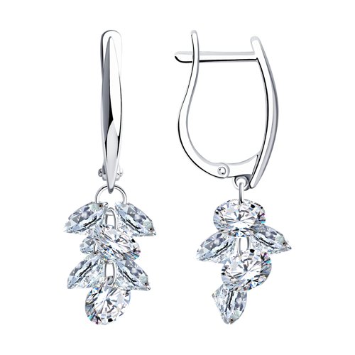 Серьги SOKOLOV - Серебро 925, Фианит (арт. 94023998)