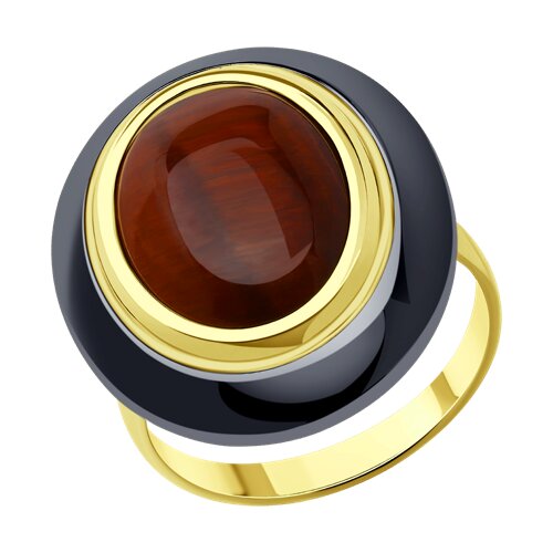 Кольцо Diamant - Серебро 925, Тигровый глаз (арт. 93-310-01694-1)