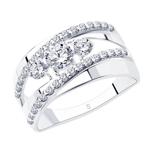 Кольцо SOKOLOV - Серебро 925, Фианит (арт. 94011975)