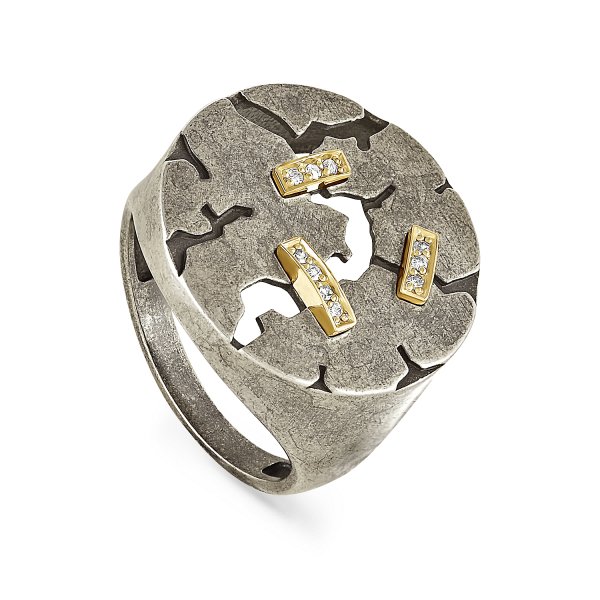 Кольцо Кабаровских - Серебро 925, Бриллиант (арт. 11-143-1098)