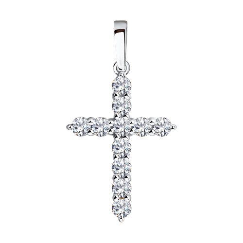 Подвеска SOKOLOV - Золото 585, Фианит (арт. 035844-3)