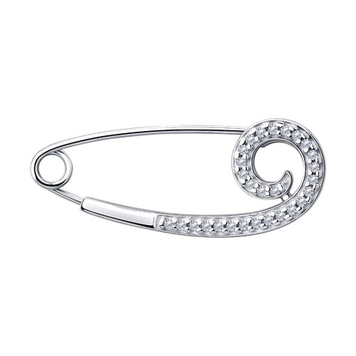 Булавка Diamant - Серебро 925, Фианит (арт. 94-140-00560-1)