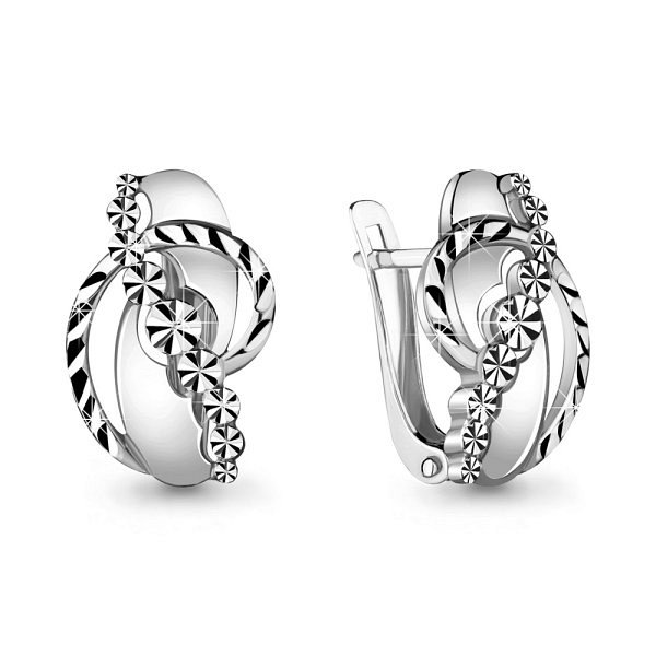 Серьги Аквамарин - Серебро 925 (арт. 33683.5)