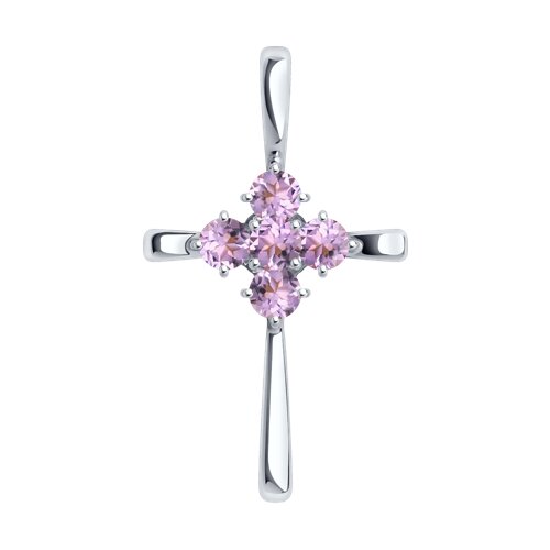 Подвеска SOKOLOV - Серебро 925, Аметист (арт. 92030723)