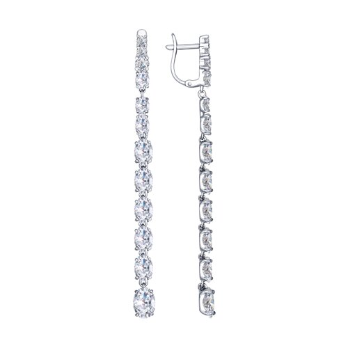 Серьги SOKOLOV - Серебро 925, Фианит (арт. 94022461)