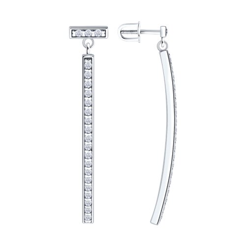 Серьги Diamant - Серебро 925, Фианит (арт. 94-122-02261-1)