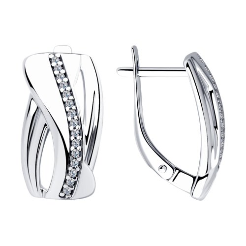 Серьги SOKOLOV - Серебро 925, Фианит (арт. 94023284)