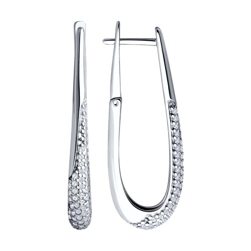 Серьги Diamant - Серебро 925, Фианит (арт. 94-120-02068-1)