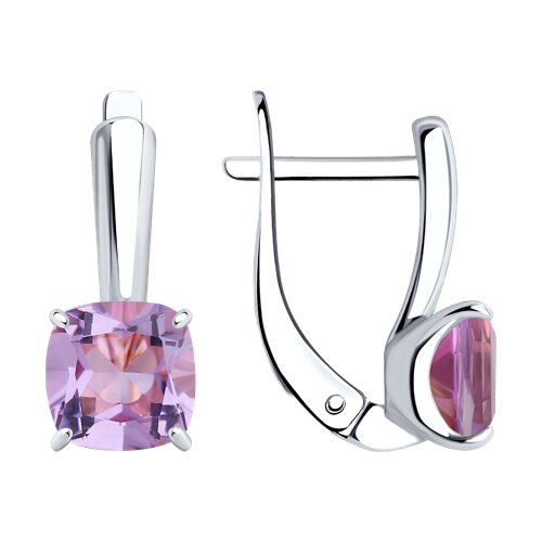 Серьги SOKOLOV - Серебро 925, Аметист (арт. 92021399)