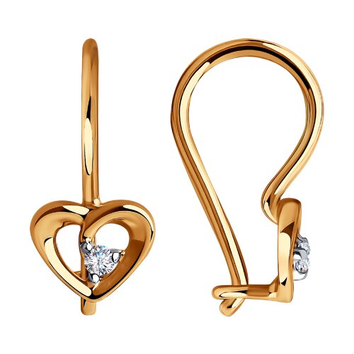 Серьги SOKOLOV - Золото 375, Фианит (арт. 31-120-00748-1)