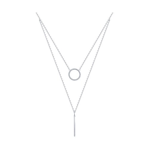 Колье SOKOLOV - Серебро 925, Фианит (арт. 94070675)