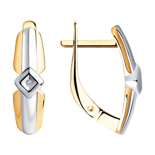 Серьги SOKOLOV - Серебро 925, Бриллиант (арт. 87020029)