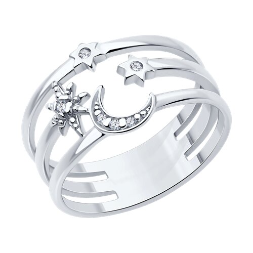 Кольцо SOKOLOV - Серебро 925, Фианит (арт. 94013889)