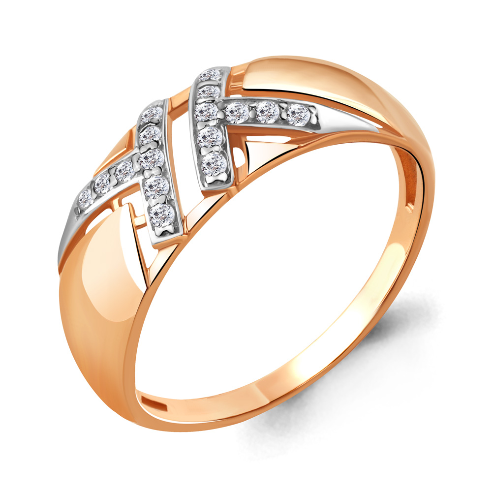 Кольцо Аквамарин - Серебро 925, Фианит (арт. 68385А.6)