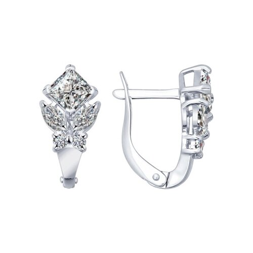 Серьги SOKOLOV - Серебро 925, Фианит (арт. 94021939)