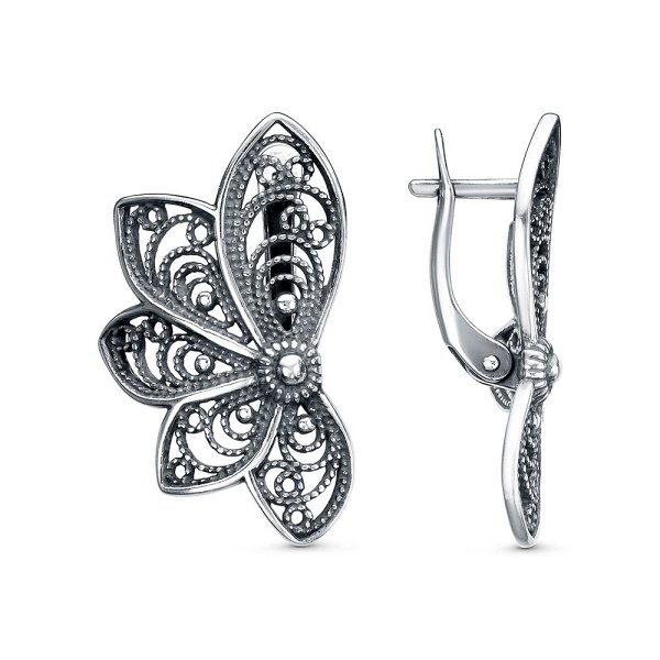 Серьги Красная пресня - Серебро 925 (арт. 33016496)