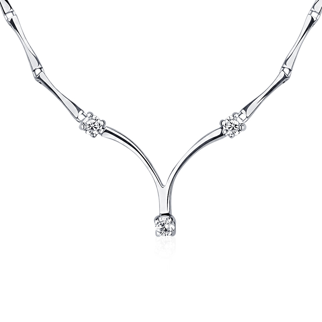 Колье Platinum Lab. - Платина 950, Бриллиант (арт. ПХ-005-40)