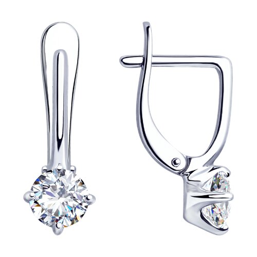 Серьги Diamant - Серебро 925, Фианит (арт. 94-120-01648-1)