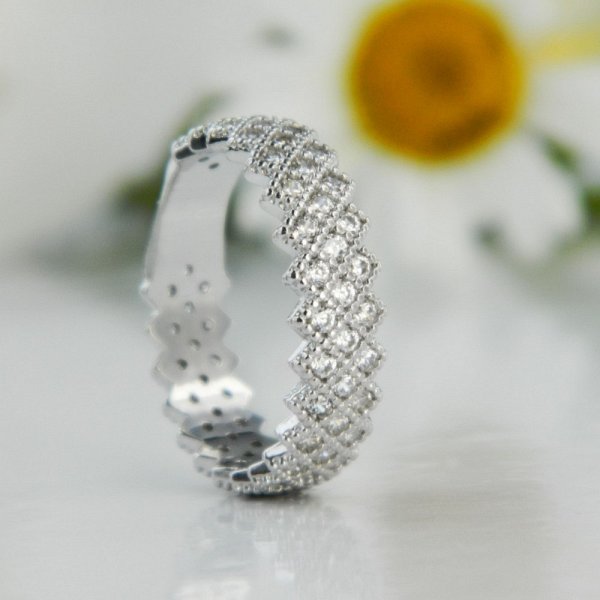 Кольцо Галатея - Серебро 925, Фианит (арт. 2673.1)