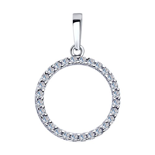 Подвеска SOKOLOV - Серебро 925, Фианит (арт. 94032261)