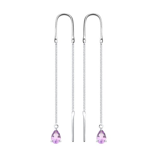 Серьги SOKOLOV - Серебро 925, Аметист (арт. 92022188)