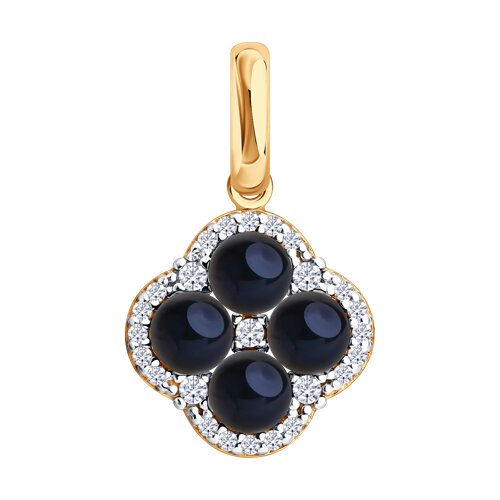 Подвеска SOKOLOV - Серебро 925, Жемчуг культивированный, Фианит (арт. 92030884)