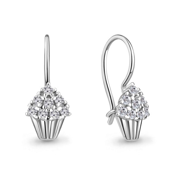 Серьги Аквамарин - Серебро 925, Фианит (арт. 49204А.5)