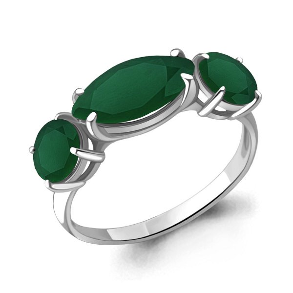 Кольцо Аквамарин - Серебро 925, Агат (арт. 6559209.5)