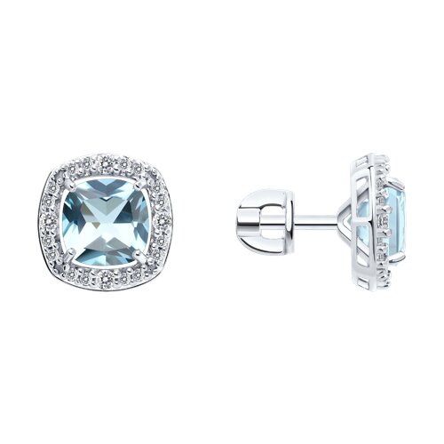 Серьги SOKOLOV - Серебро 925, Топаз (арт. 92025377)