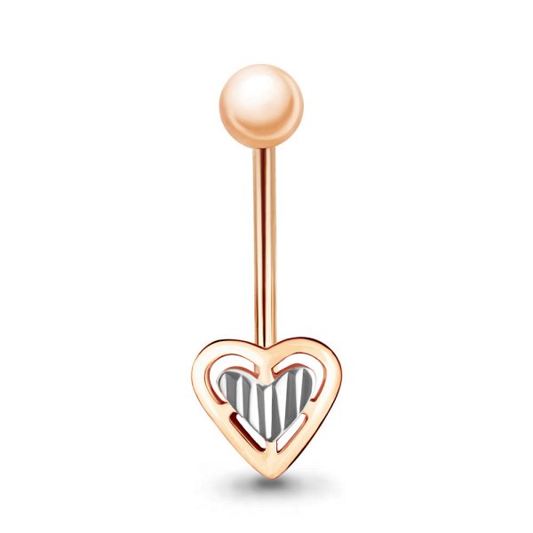 Пирсинг Аквамарин - Золото 585 (арт. 70207.1)