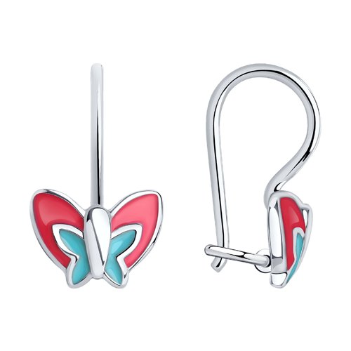 Серьги SOKOLOV - Серебро 925, Эмаль (арт. 94022640)