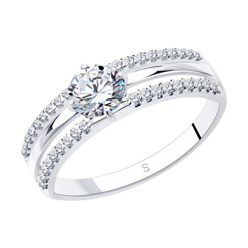 Кольцо SOKOLOV - Серебро 925, Фианит (арт. 94012244)