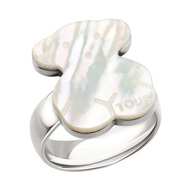 Кольцо Фиделис - Прочие материалы, Синтетический перламутр (арт. T17-1R-Rd)