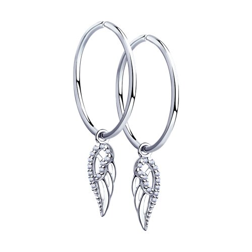 Серьги SOKOLOV - Серебро 925, Фианит (арт. 94023453)