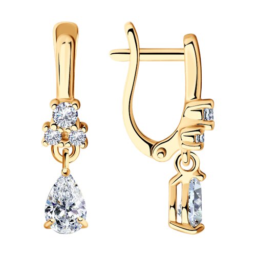 Серьги SOKOLOV - Серебро 925, Фианит (арт. 93020542)