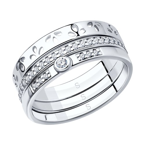 Кольцо SOKOLOV - Серебро 925, Фианит (арт. 94010696)