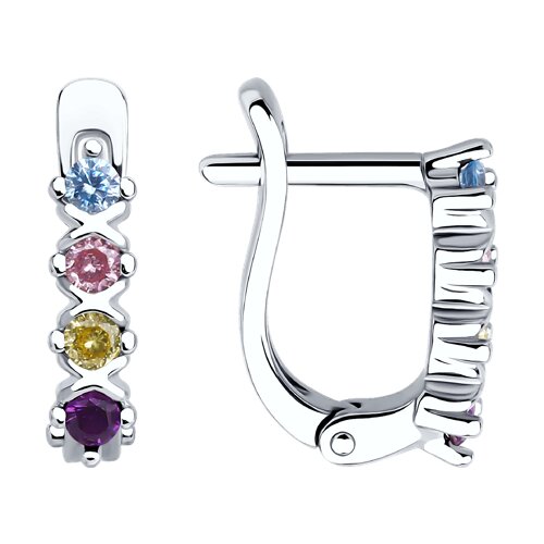 Серьги Diamant - Серебро 925, Фианит (арт. 94-120-02172-1)