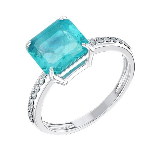 Кольцо POKROVSKY - Серебро 925, Горный хрусталь, Фианит (арт. 1101600-05675)