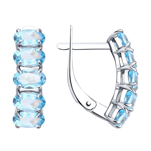 Серьги SOKOLOV - Серебро 925, Топаз (арт. 92021028)