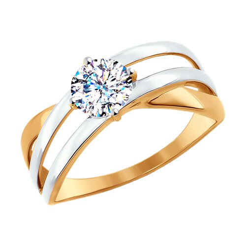 Кольцо SOKOLOV - Золото 585, Фианит (арт. 019149)