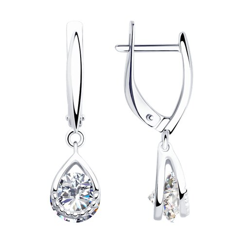 Серьги SOKOLOV - Серебро 925, Фианит (арт. 94023280)